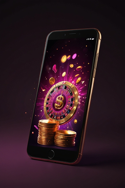Smartphone with Fiery Play Casino app