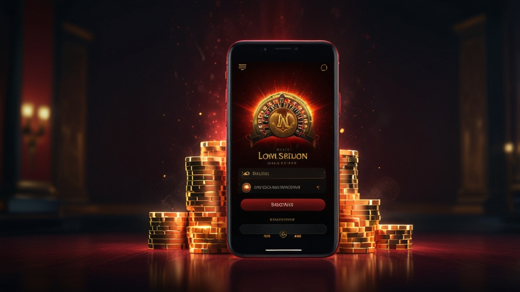 Secure mobile login screen with lock icon on a phone