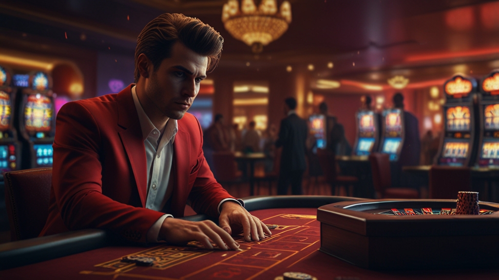 Troubleshooting a casino login issue on a dark desktop screen