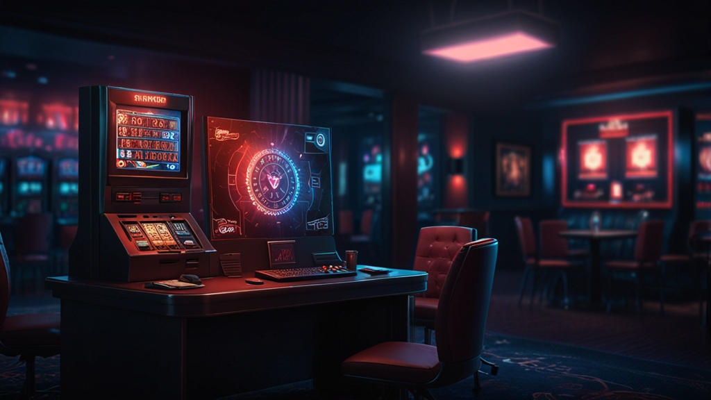 Laptop and phone with secure login checks in a casino-like setting