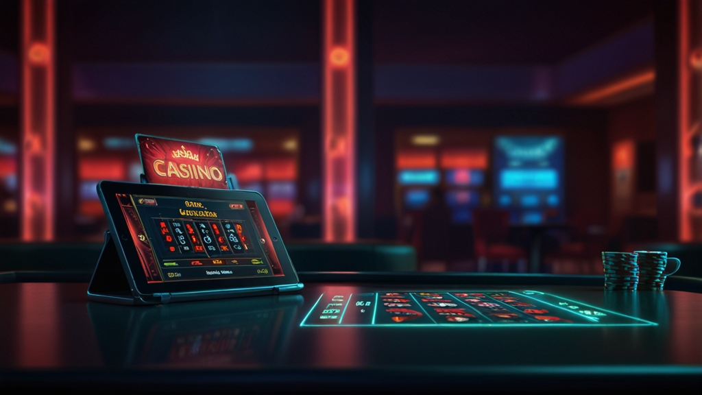 Casino-style sign-up screen showing a new account being created